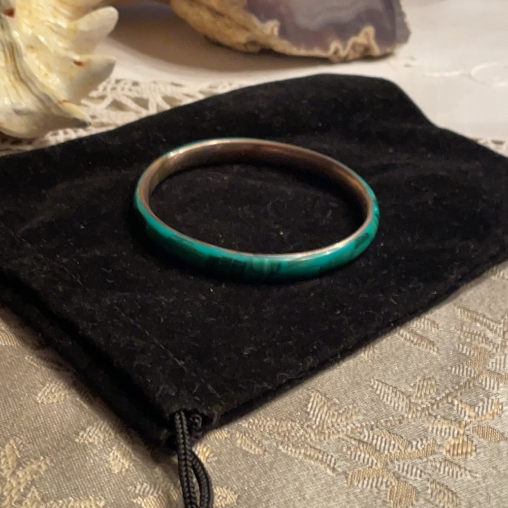 Malachite Bangle Bracelet - Picture 3 of 3
